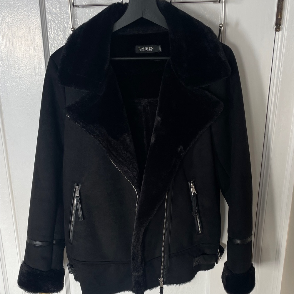 Lauren Ralph Lauren Black Teddy Jacket